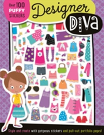 Designer Dina Puffy Sticker Book