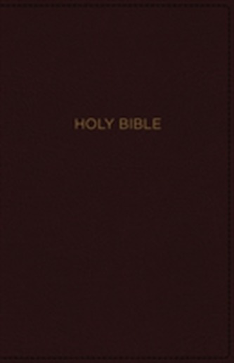 NKJV, Thinline Bible, Large Print, Leathersoft, Burgundy, Red Letter Edition, Comfort Print