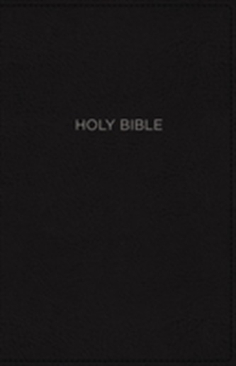 NKJV, Thinline Bible, Large Print, Imitation Leather, Black, Red Letter Edition, Comfort Print