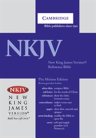 NKJV Pitt Minion Reference Edition NK446XR Brown Goatskin Leather