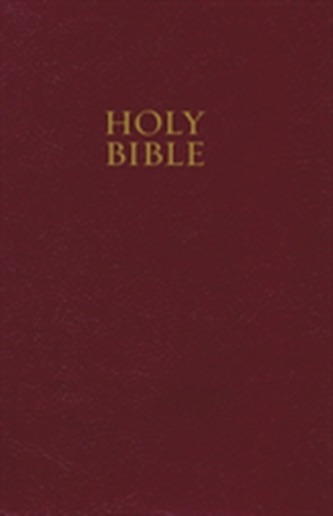 NKJV, Pew Bible, Hardcover, Burgundy, Red Letter Edition