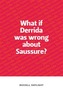 What if Derrida was wrong about Saussure?