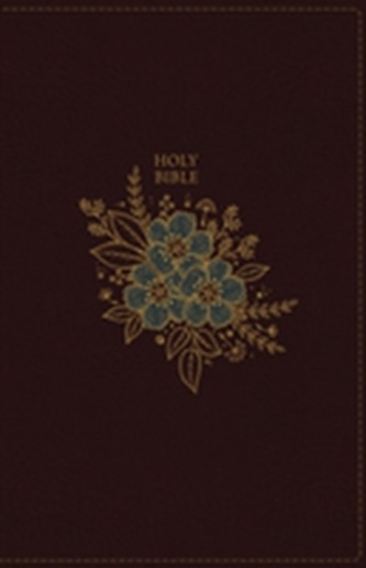 NKJV, Thinline Bible, Compact, Imitation Leather, Burgundy, Red Letter Edition, Comfort Print