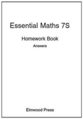 Essential Maths 7S Homework Book Answers