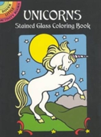 Unicorns Stained Glass Colouring BO