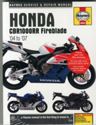 Honda CBR1000Rr Fireblade Service And Repair Manua
