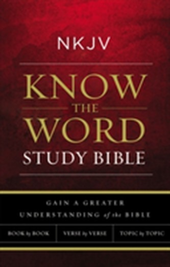 NKJV, Know The Word Study Bible, Hardcover, Red Letter Edition