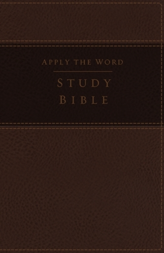 NKJV, Apply the Word Study Bible, Large Print, Leathersoft, Brown, Indexed, Red Letter Edition