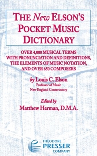 NEW ELSONS POCKET MUSIC DICTIONARY