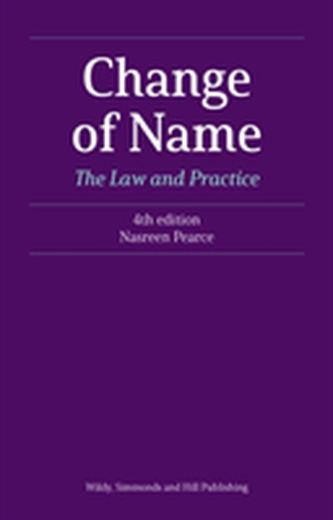 Change of Name: The Law and Practice