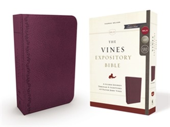 The NKJV, Vines Expository Bible, Leathersoft, Purple, Comfort Print