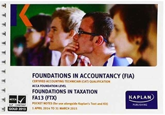 FTX Foundations in Taxation - Pocket Notes
