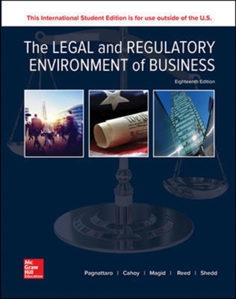 LEGAL & REGULATORY ENVIRONMENT OF BUSINE