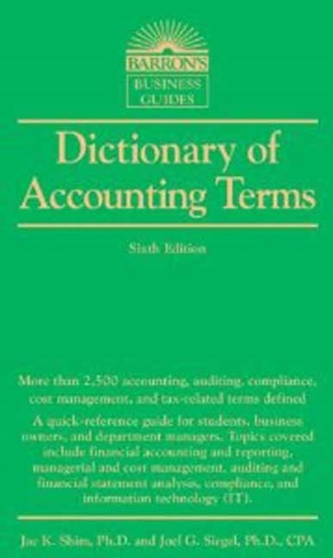 Barrons Dictionary of Accounting Terms, 6th Edition