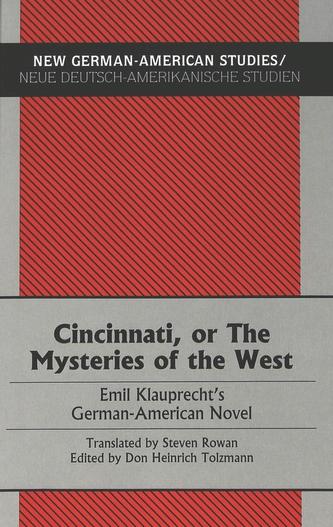 Cincinnati, or The Mysteries of the West