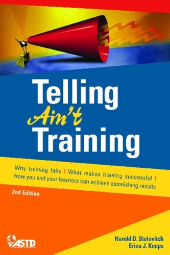 Telling Ain't Training