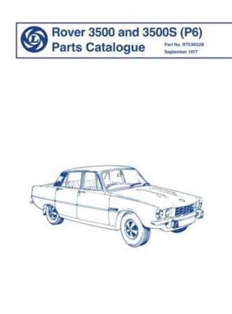Rover Parts Catalogue: Rover 3500 & 3500s (P6)