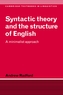 Syntactic Theory and the Structure of English