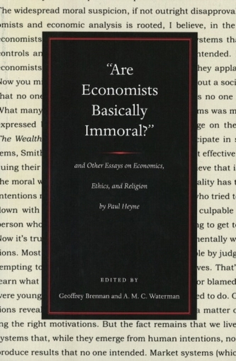 Are Economists Basically Immoral?