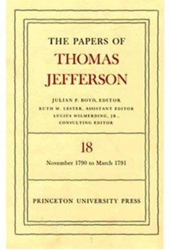 The Papers of Thomas Jefferson, Volume 18
