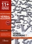 11+ Practice Papers, Verbal Reasoning Pack 1, Multiple Choice