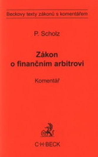 Zákon o finančním arbitrovi. Komentář