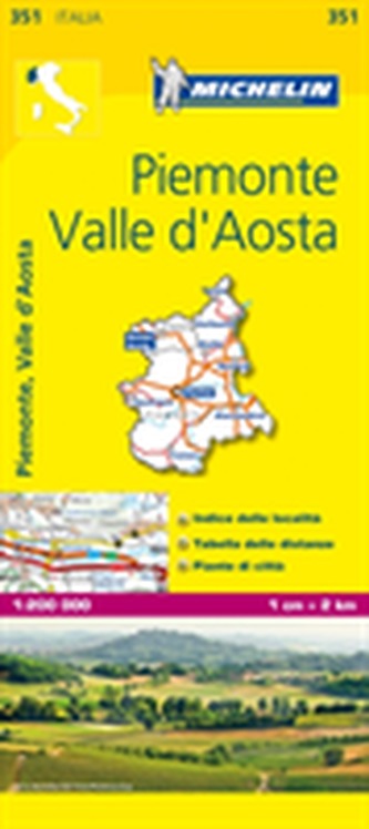 Piemonte & VA - Michelin Local Map 351