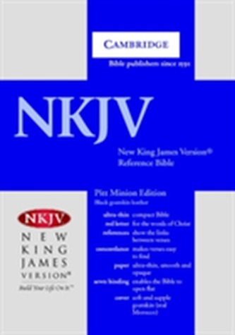 NKJV Pitt Minion Reference Edition NK446:XR black goatskin leather
