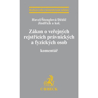 Zákon o veřejných rejstřících právnických a fyzických osob.Komentář
