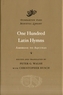 One Hundred Latin Hymns