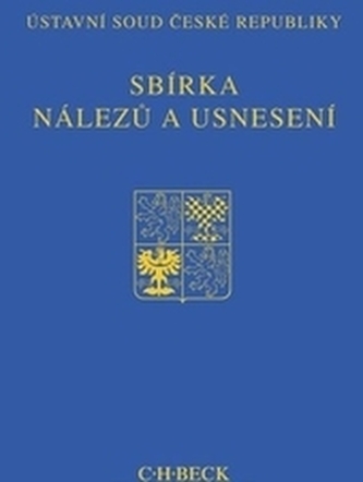 Sbírka nálezů a usnesení ÚS ČR, svazek 63 (bez CD)