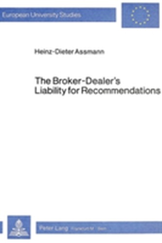 Broker-Dealer's Liability for Recommendations