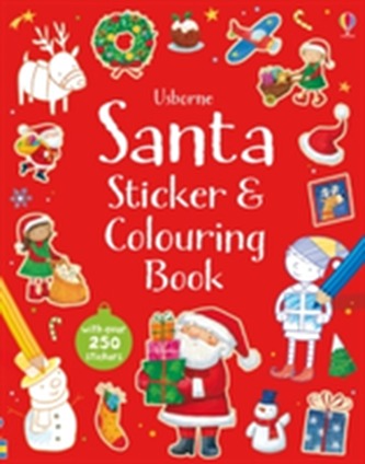 Santa Sticker and Colouring Book