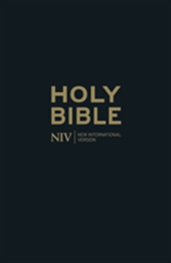 NIV Thinline Black Leather Bible