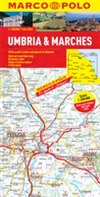 Umbria and the Marches Marco Polo Map
