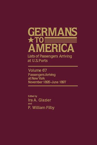 Germans to America, Jan. 2, 1850-May 24, 1851