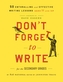 Don't Forget to Write for the Secondary Grades
