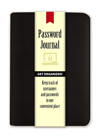 Password Journal: Midnight Black