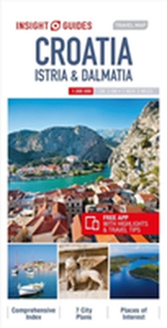 Insight Guides Travel Map Croatia Istria & Dalmatia