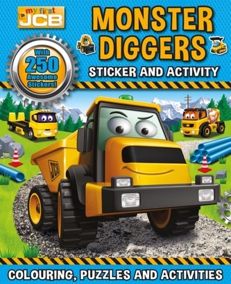 MY FIRST JCB MONSTER DIGGERS STICKER & A