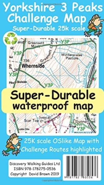 Yorkshire 3 Peaks Challenge Map