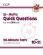New 11+ CEM 10-Minute Tests: Maths Quick Questions - Ages 10-11 (with Online Edition)