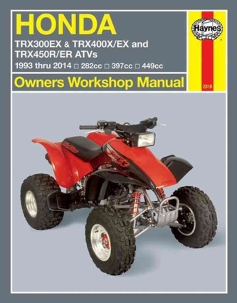 Honda TRX300Ex, TRX400X/Ex, TRX450R/Er ATVs (93 - 14)