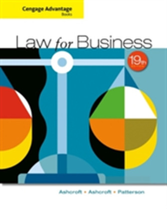 Cengage Advantage Books: Law for Business