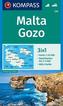 Malta, Gozo 1:25 000 / turistická mapa KOMPASS 235