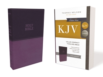 KJV, Value Thinline Bible, Compact, Leathersoft, Purple, Red Letter Edition, Comfort Print
