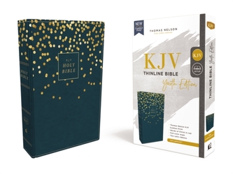 KJV, Thinline Bible Youth Edition, Leathersoft, Blue, Red Letter Edition, Comfort Print