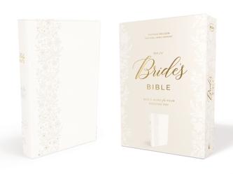 NKJV, Bride's Bible, Leathersoft, White, Red Letter Edition, Comfort Print