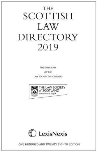 The Scottish Law Directory: The White Book 2019