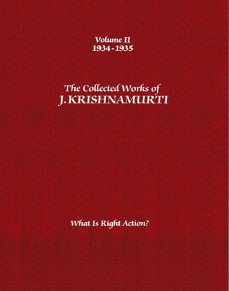 The Collected Works of J.Krishnamurti - Volume II 1934-1935